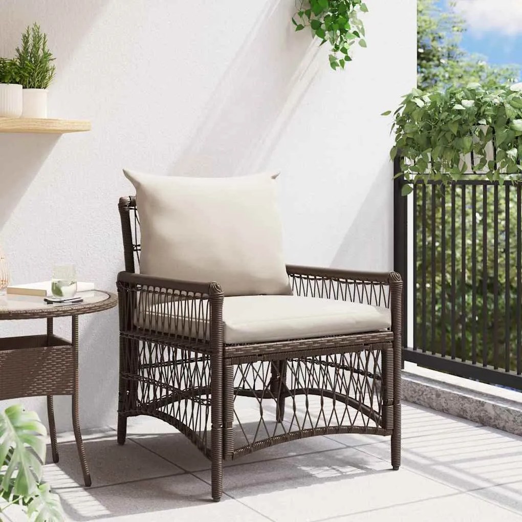 vidaXL Καρέκλα Κήπου Καφέ 60 x 70 x 78εκ συνθετικό ρατάν