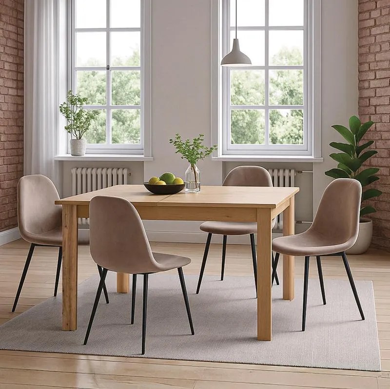 Καρέκλα Τραπεζαρίας 928 Fylliana Μπέζ 53x44x87εκ. 4αδα 53x44x87 εκ.