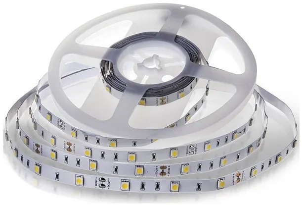 V-TAC Ταινία LED 12V 6W 500lm SMD 5050 30LEDs/m 120° IP20 Ζεστό Λευκό 212135 (5 μέτρα)