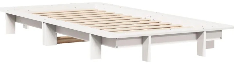 vidaXL Σκελετός Κρεβ. Χωρίς Στρώμα Λευκό 90x190 εκ Μασίφ Πεύκο