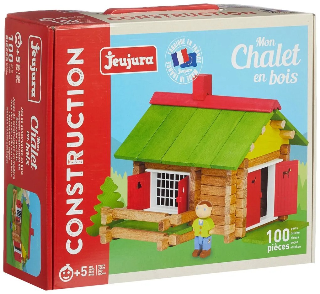 Εικόνες σε δράση Jeujura My Wooden Chalet 100 Τεμάχια Playset