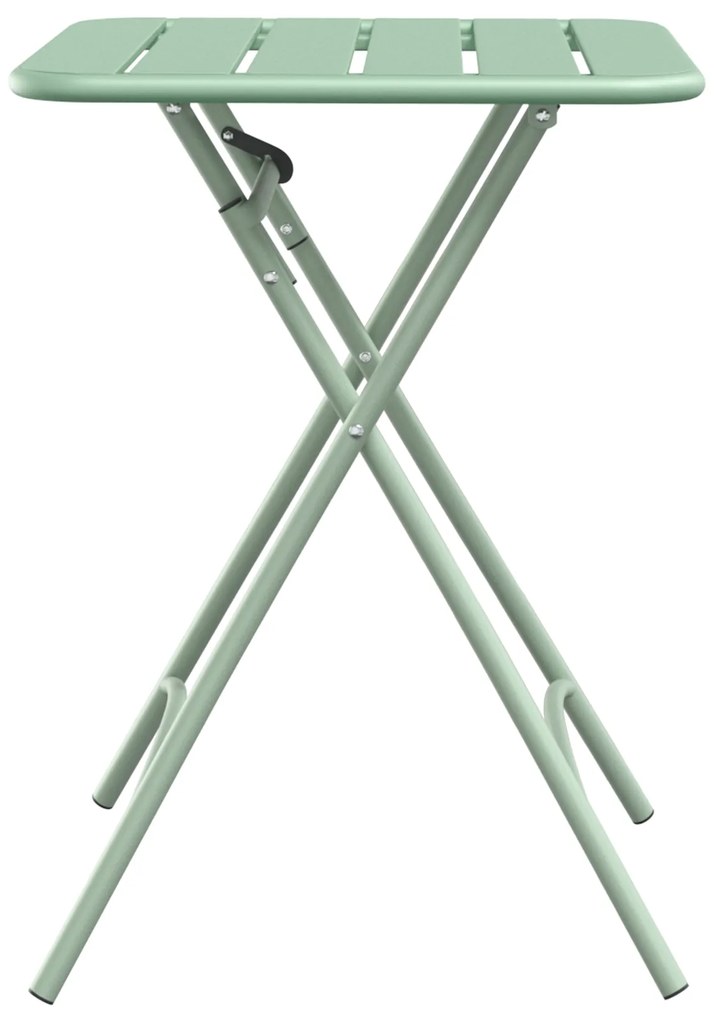 vidaXL Πτυσσόμενο Τραπέζι Κήπου Μέντα 55x55x73 εκ. από Ατσάλι