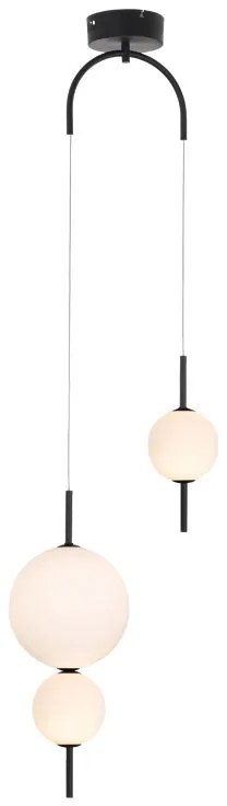 Φωτιστικό Οροφής Δίφωτο LED Aca Amelia TNK323LED15P Black