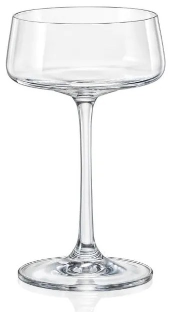 Ποτήρι Κολωνάτο Sparkling 220ml XTRA Coppa - Crystalex - 6 ΤΜΧ