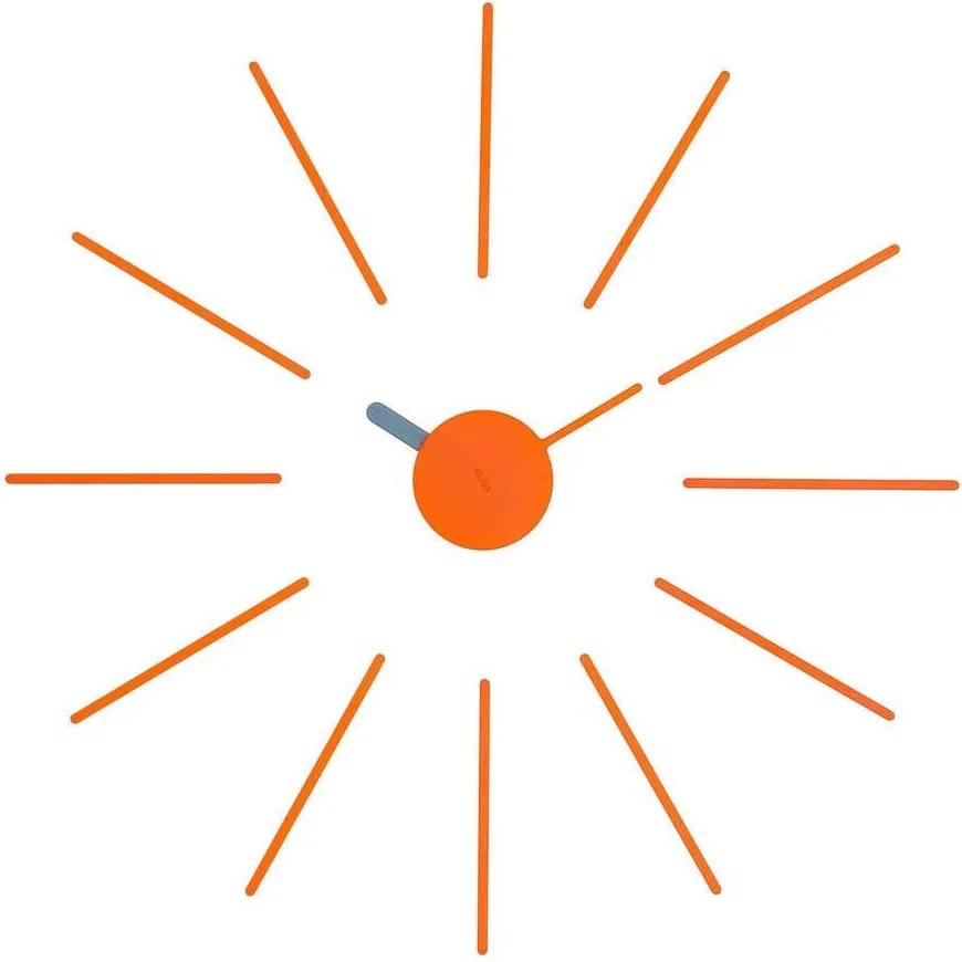 Ρολόι Τοίχου Urchin Orange-Grey Klox Πλαστικό