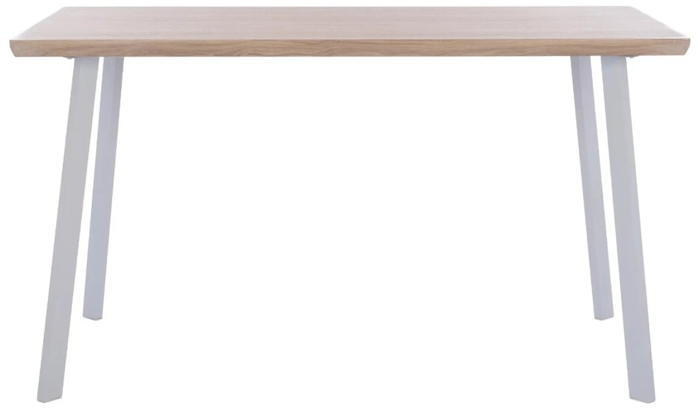 ΤΡΑΠΕΖΙ ΤΡΑΠΕΖΑΡΙΑΣ OFIRA 140X80 SONAMA ΜΕ ΛΕΥΚΑ ΠΟΔΙΑ