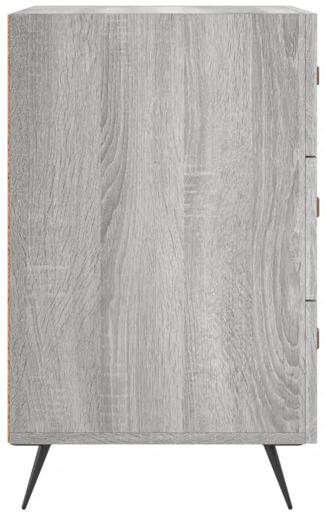vidaXL Κομοδίνο Γκρι Sonoma 40 x 40 x 66 εκ. από Επεξεργασμένο Ξύλο