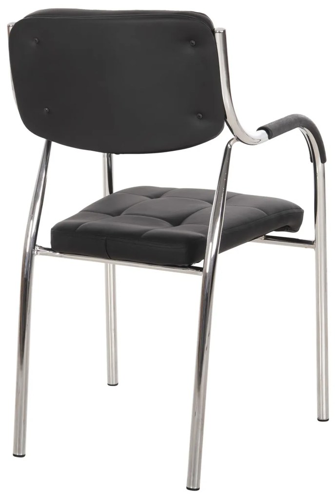 Καρέκλα επισκέπτη Oberon μαύρο PU 51x52x86Υ εκ. 51x52x86 εκ.
