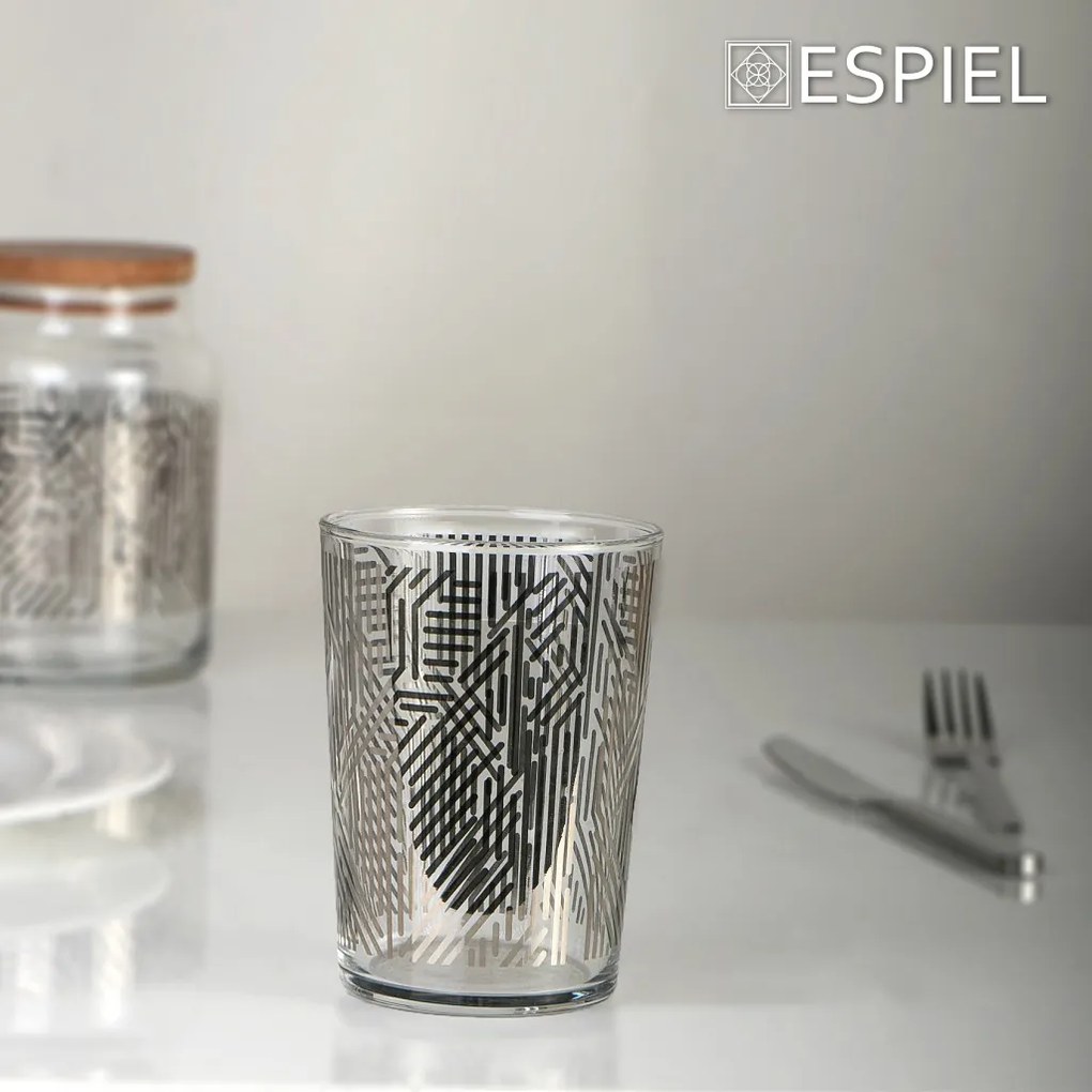 LABYRINTH SILVER ΔΟΧΕΙΟ ΜΕ ΚΑΠΑΚΙ 890ML 10X14,5EK. - ESPIEL - RAB660