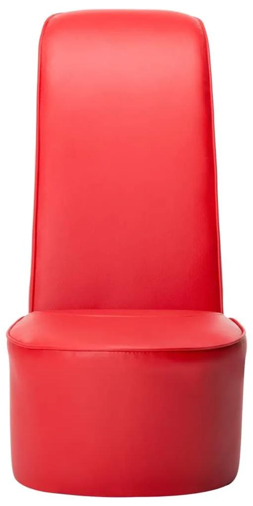 Κάθισμα Γόβα Κόκκινο από Συνθετικό Δέρμα - Κόκκινο