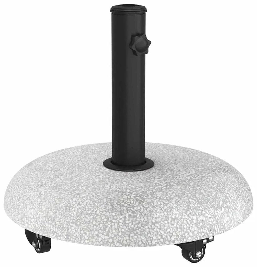vidaXL Βάση ομπρέλας Απαλός Γκρι και Μαύρος 45 x 45 x 40 cm