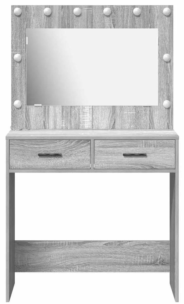 vidaXL Κομοδίνο Γκρι sonoma 78.5 x 41 x 135 εκ Επεξεργασμένο ξύλο
