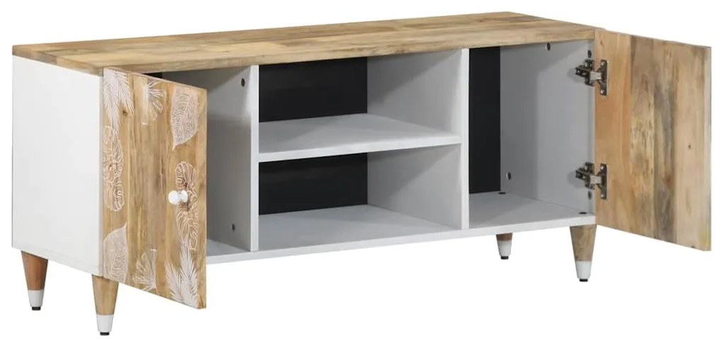 ντουλάπι τηλεόρασης vidaXL 105x33,5x46 cm μασίφ ξύλο Mango
