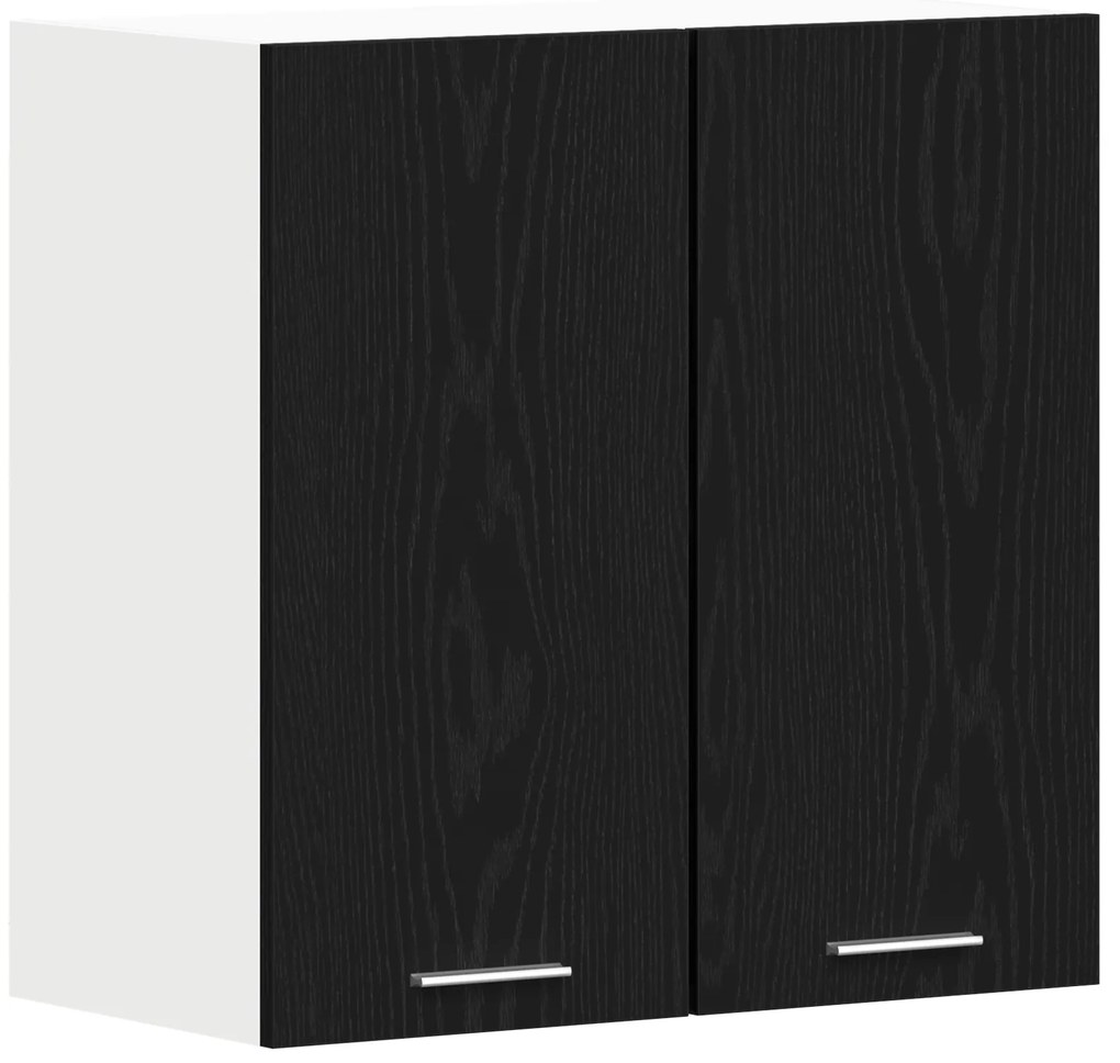 vidaXL Μαύρο Δέντρο Κρεμαστό Ντουλάπι 60x31x60 εκ Φτιαγμένο από Επεξεργασμένο Ξύλο