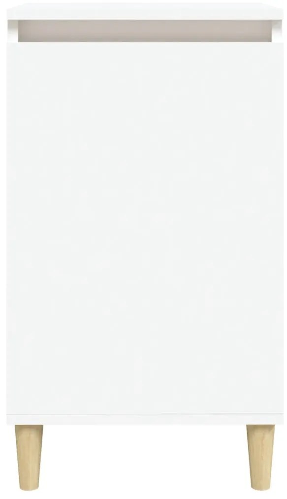 vidaXL Κομοδίνα 2 τεμ. Λευκά 40 x 35 x 70 εκ. από Επεξεργασμένο Ξύλο
