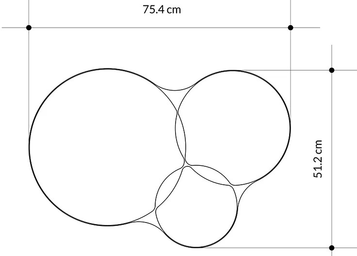 ΚΑΘΡΕΠΤΗΣ ΤΟΙΧΟΥ GORA MEGAPAP ΧΡΩΜΑ ΜΑΥΡΟ 75,4X2,2X51,2ΕΚ.