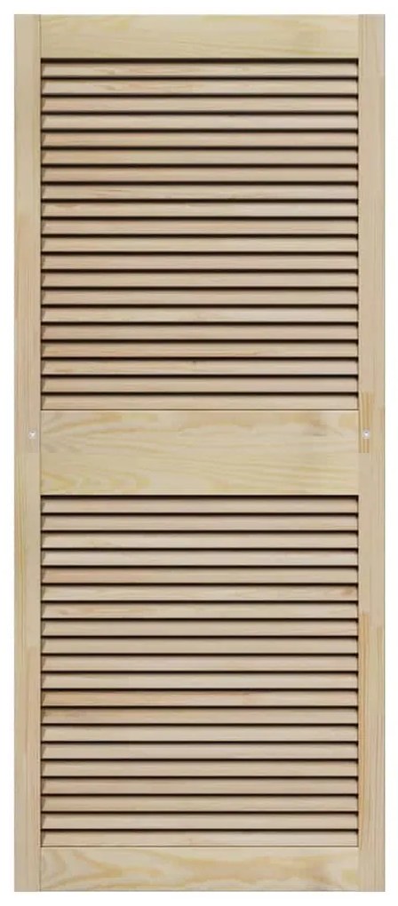 vidaXL Πόρτα Ντουλάπας Φυσικό 140.5 x 2 x 59.5 εκ Στερεά ξυλεία πεύκου