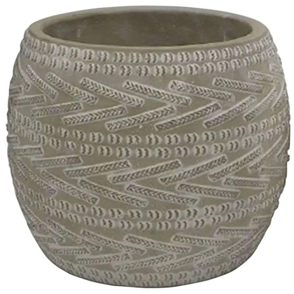 Κασπώ 06-00-23419 Φ18x15,5cm Grey Marhome Ceramic