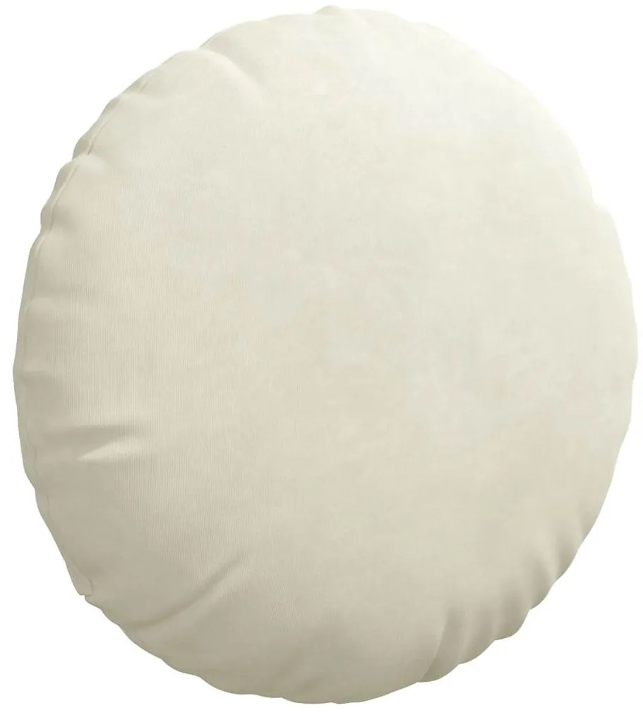 vidaXL Μαξιλάρια καθισμάτων 2 pcs Κρεμ Ø 40 x 13 εκ. Βελούδο