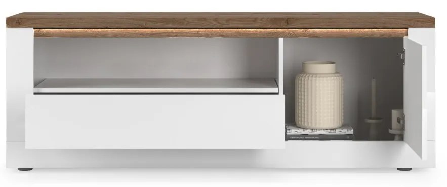 Έπιπλο Τηλεόρασης Ανθρακί Οξειδωμένο 121x43x57