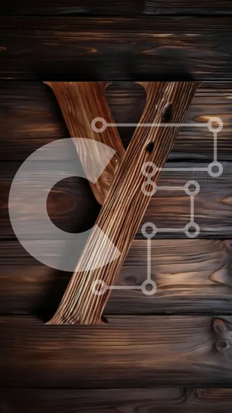 Intra Συλλεκτικό Ξύλινο Παζλ Plywood  4mm - Κοντινό πλάνο μιας ξύλινης σανίδας με σκαλιστό "K" Σε Ξύλινο Κουτί - Διαστάσεις: 10x10 cm – 25 κομμάτια