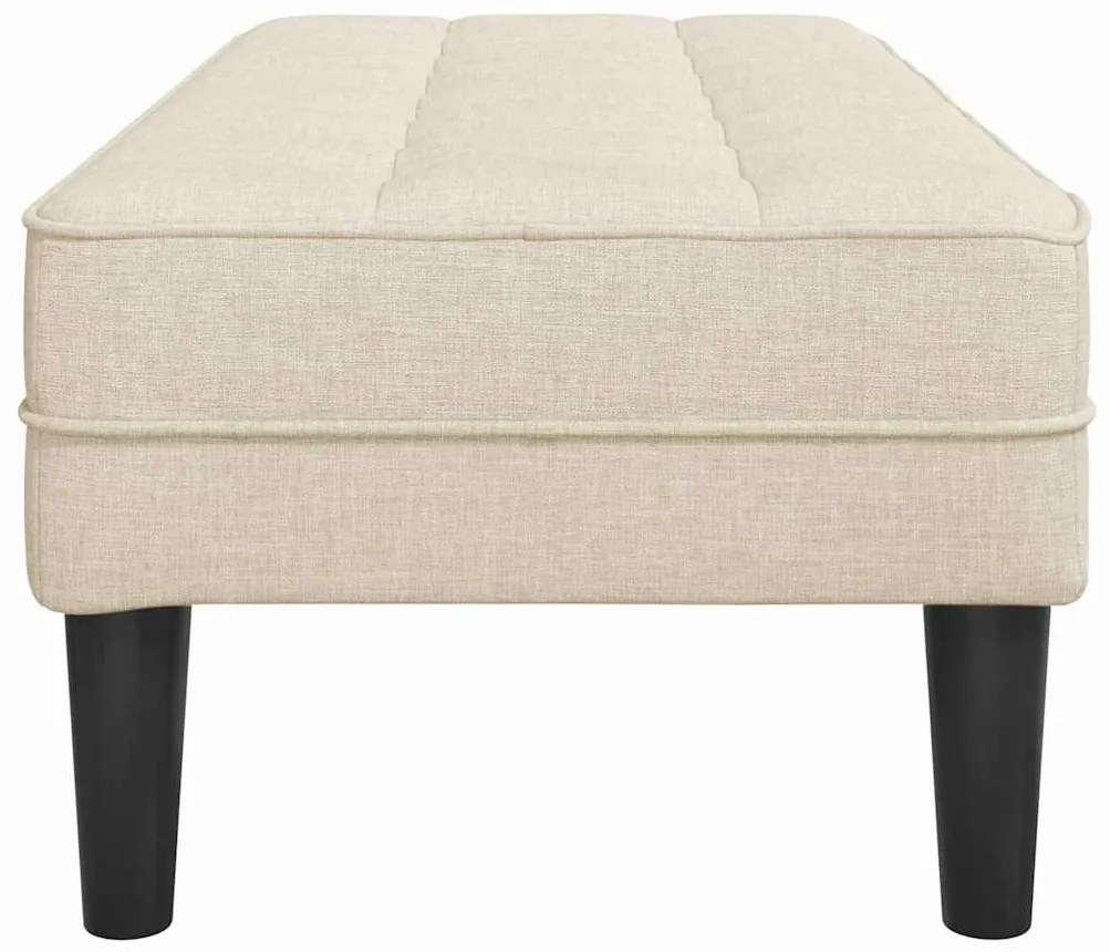 vidaXL παγκάκι Λινό 113 x 57 x 39 εκ. ύφασμα