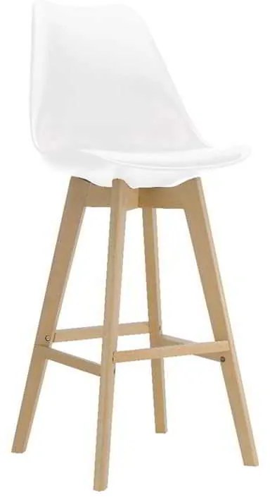 Σκαμπώ BAR MARTIN PP Λευκό 49x57x74/111cm (Σετ 4 ΤΕΜ)