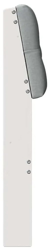 vidaXL Ταπετσαρισμένο κεφαλάρι Ανοιχτό γκρι 150 cm