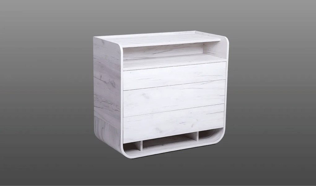 Τουαλέτα 3 συρτάρια SO2 100x50x90 DIOMMI 45-746