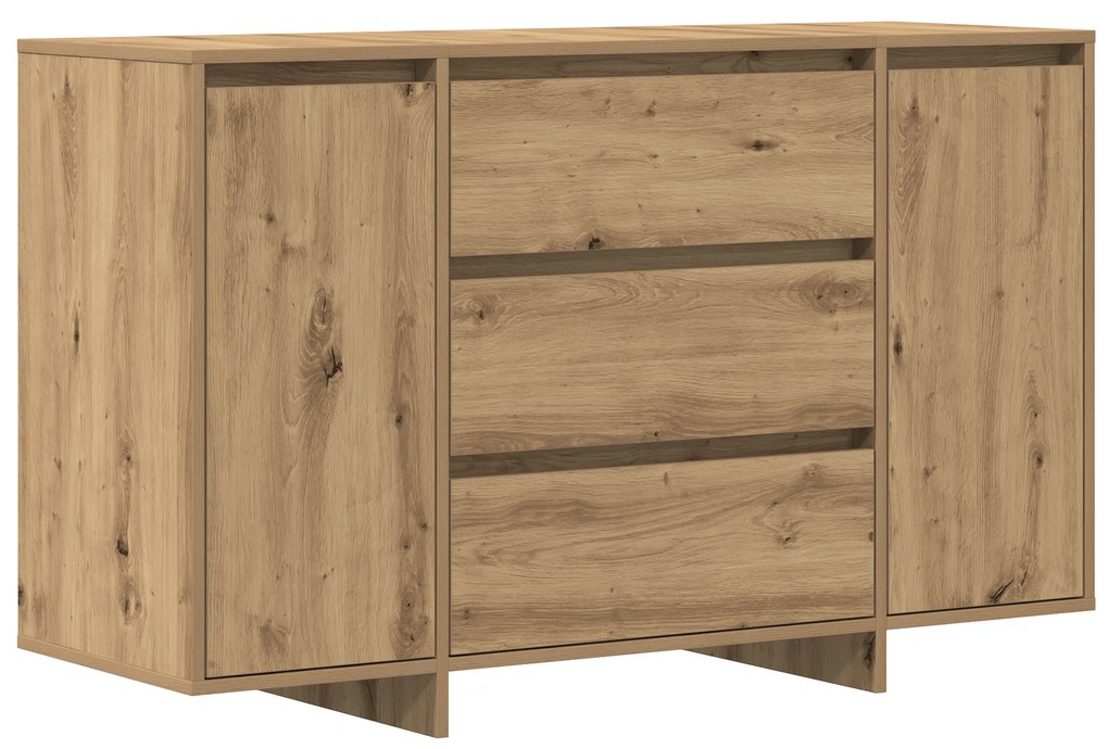 vidaXL Πλευρικός Ράφτης Artisan Δρυς 120x41x75 εκ. Επεξεργασμένο Ξύλο