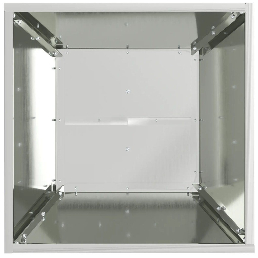 vidaXL Βάση Φυτών Ανοξείδωτο Ατσάλι 40 x 40 x 101 εκ. Ανθεκτική