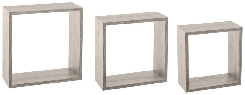 Ράφια Τοίχου (Σετ 3τμχ) F-V Cube Grey 138957D