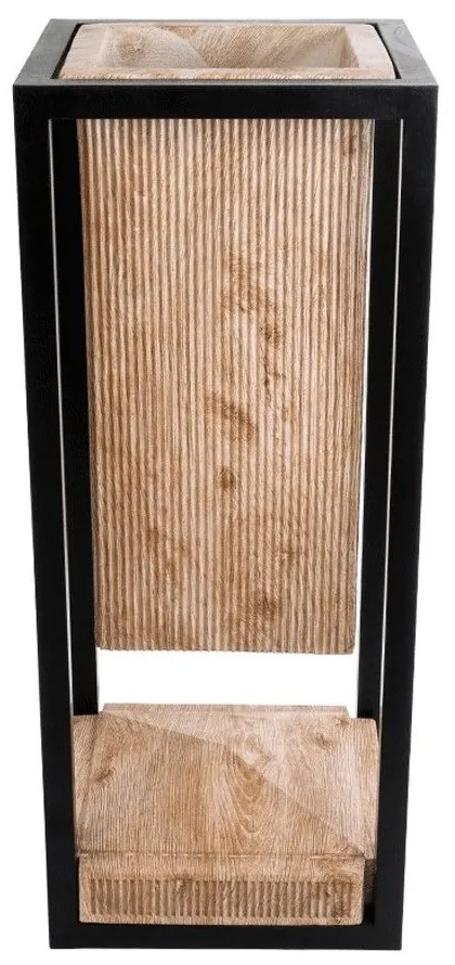 Κασπώ Cassiano 20753 36x36x90cm Natural-Black GloboStar Cement
