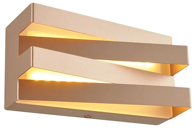 Φωτιστικό Επίτοιχο Aca V80LEDW20DG MILANO Χρυσό Χρώμα (Gold Coloured) 3000K