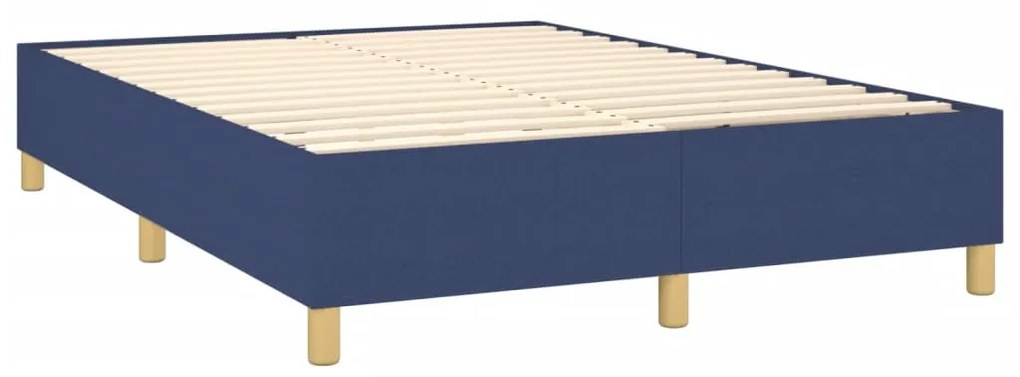 ΚΡΕΒΑΤΙ BOXSPRING ΜΕ ΣΤΡΩΜΑ ΜΠΛΕ 140X190 ΕΚ. ΥΦΑΣΜΑΤΙΝΟ 3132311