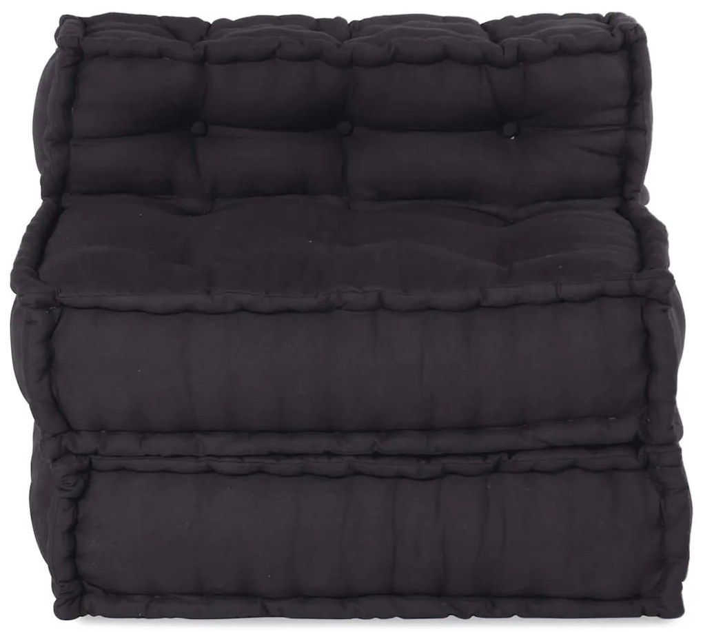 Modular Pouffe Anthracite 70x70x54 ύφασμα - Ανθρακί