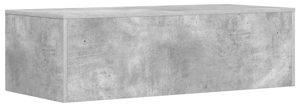 vidaXL Επιτοίχιο γραφείο Επιτοίχιο Σκυρόδεμα Γκρι 100 x 45 x 30 εκ