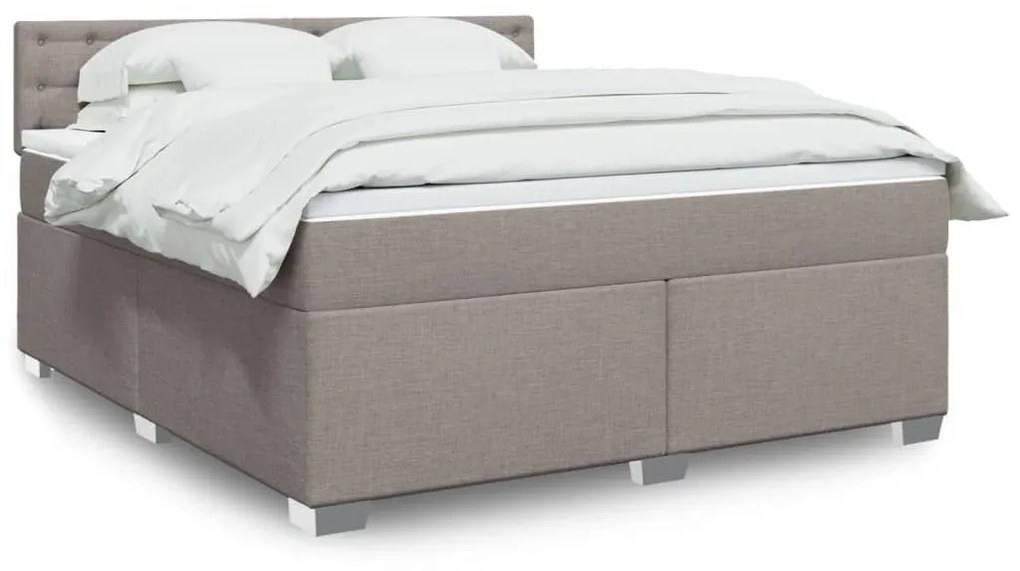 ΚΡΕΒΑΤΙ BOXSPRING ΜΕ ΣΤΡΩΜΑ TAUPE 180X200 ΕΚ. ΥΦΑΣΜΑΤΙΝΟ 3285985