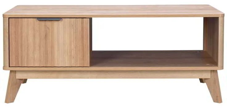 Τραπέζι σαλονιού Hamea pakoworld mdf σε φυσική απόχρωση 110x55,2x45εκ