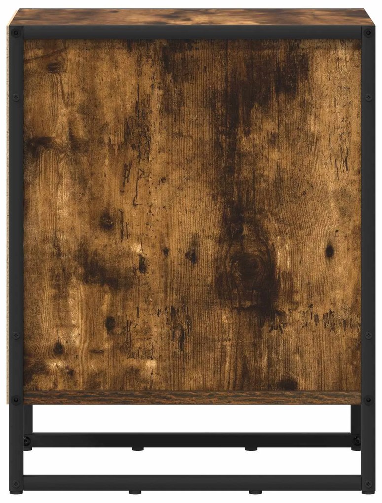 vidaXL Κομοδίνο Καπνιστό Δρύς 39,5 x 30 x 50 εκ Επεξεργασμένο ξύλο