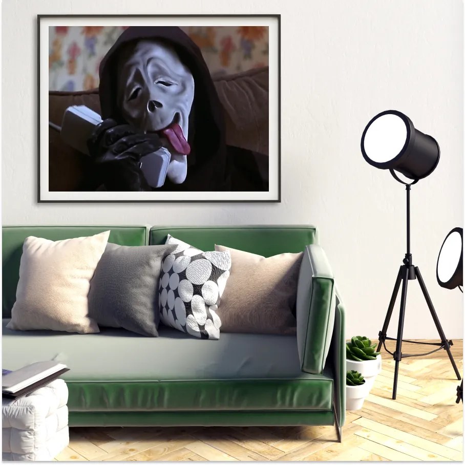 Πόστερ &amp; Κάδρο Scary Movie MV096 22x31cm Μαύρο Ξύλινο Κάδρο (με πόστερ)