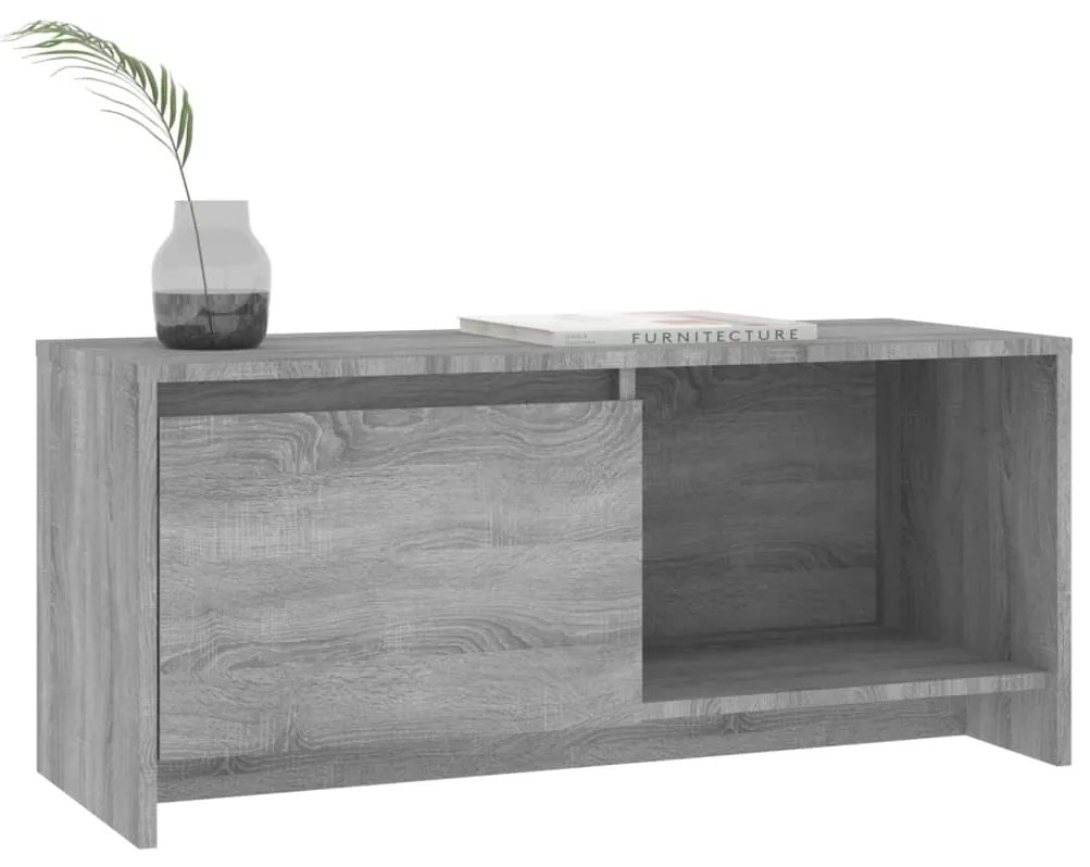 Έπιπλο Τηλεόρασης Γκρι Sonoma 90x35x40 εκ. Επεξεργ. Ξύλο 813018