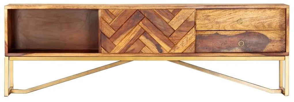 vidaXL Έπιπλο Τηλεόρασης 140 x 30 x 45 εκ. από Μασίφ Ξύλο Ακακίας