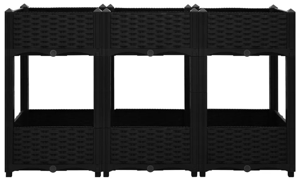 vidaXL Ζαρντινιέρα 120 x 40 x 71 εκ. από Πολυπροπυλένιο