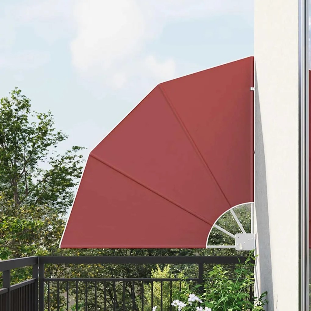 Αδιάφανο σκίαστρο μπαλκονιού Τερακότα 115 x 115 εκ Πολυεστέρας