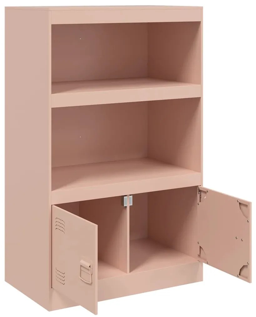 vidaXL Ντουλάπι Ροζ 67x39x107 εκ. από Ατσάλι