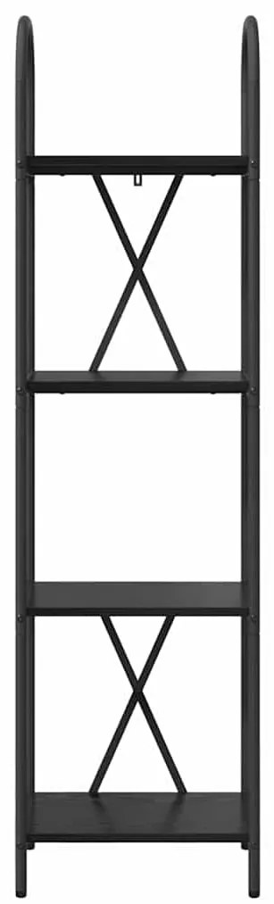 vidaXL Ράφι Βιβλίων Μαύρη δρυς 40 x 30 x 146 εκ Επεξεργασμένο ξύλο