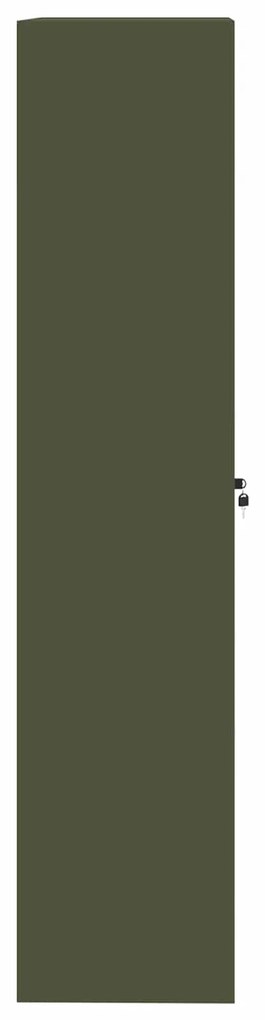 vidaXL Ντουλάπι αποθήκευσης 2 pcs Ελιά Πράσινη 90 x 40 x 180 cm