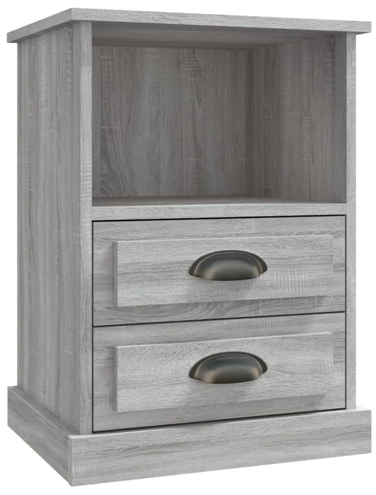vidaXL Κομοδίνο Γκρι Sonoma 43x36x60 εκ.