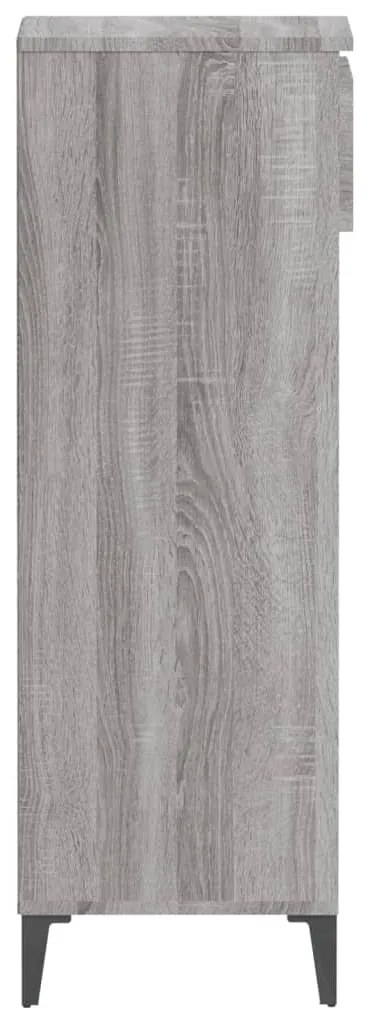 vidaXL Παπουτσοθήκη Γκρι Sonoma 40x36x105 εκ. από Επεξεργασμένο Ξύλο